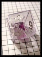Dice : Dice - 10D - Clear Double 10 Sided with Purple 10d Inside - Ebay July 2010